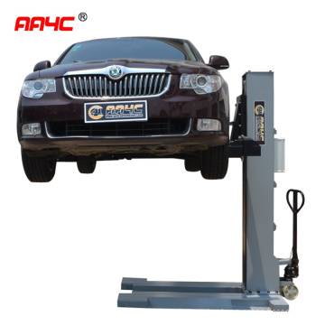 hydraulic mobile single post car lift Electrical released AASP-YY2.5E